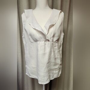 Elegant White Sleeveless Top